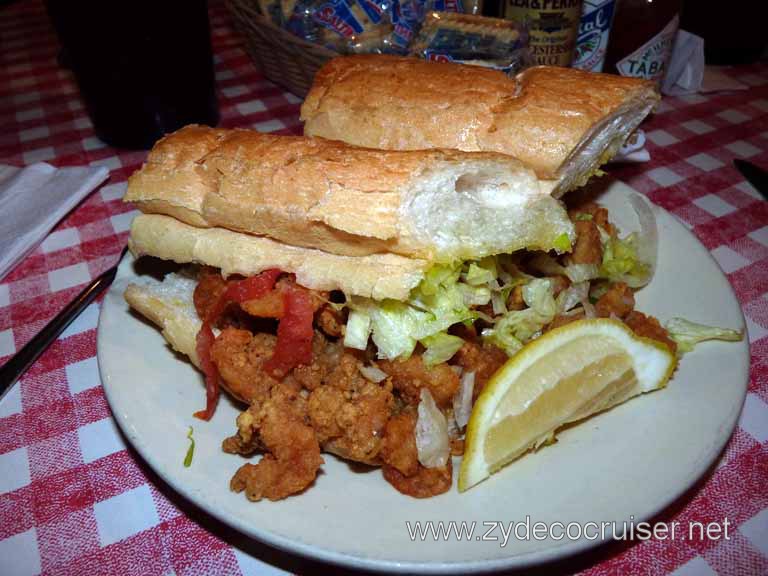 039: Carnival Triumph, New Orleans, Post-cruise, Frankie and Johnny's Restaurant, Shrimp Poboy