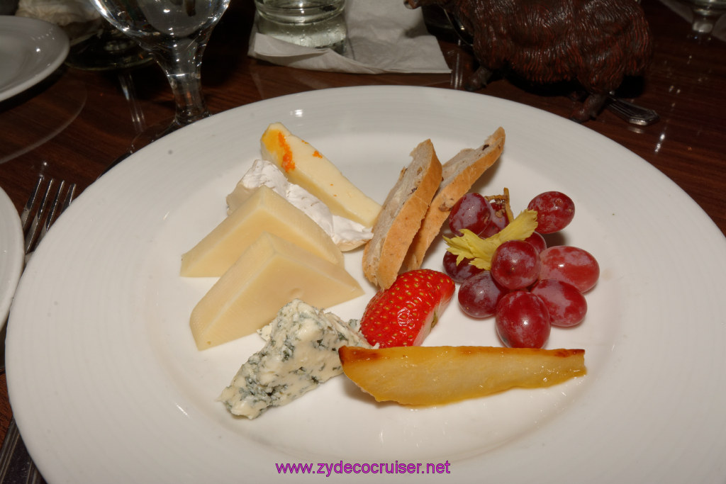 149: Carnival Triumph Journeys Cruise, Embarkation, MDR Dinner, Cheese Plate 