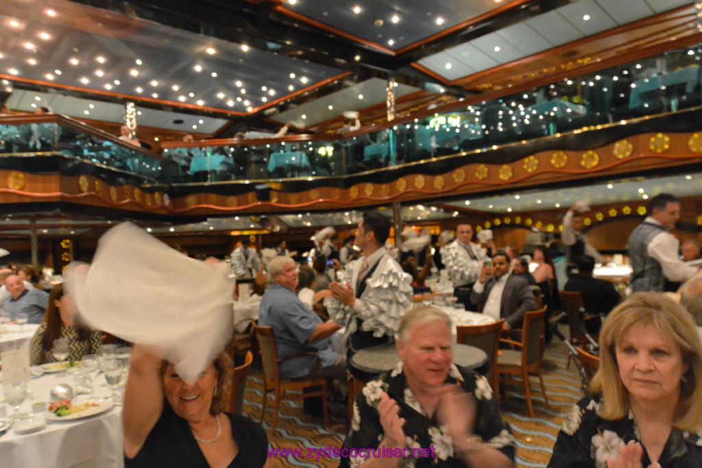 081: Carnival Triumph Journeys Cruise, Oct 25, Fun Day at Sea 1, MDR Dinner. American Feast, Elegant Night, 