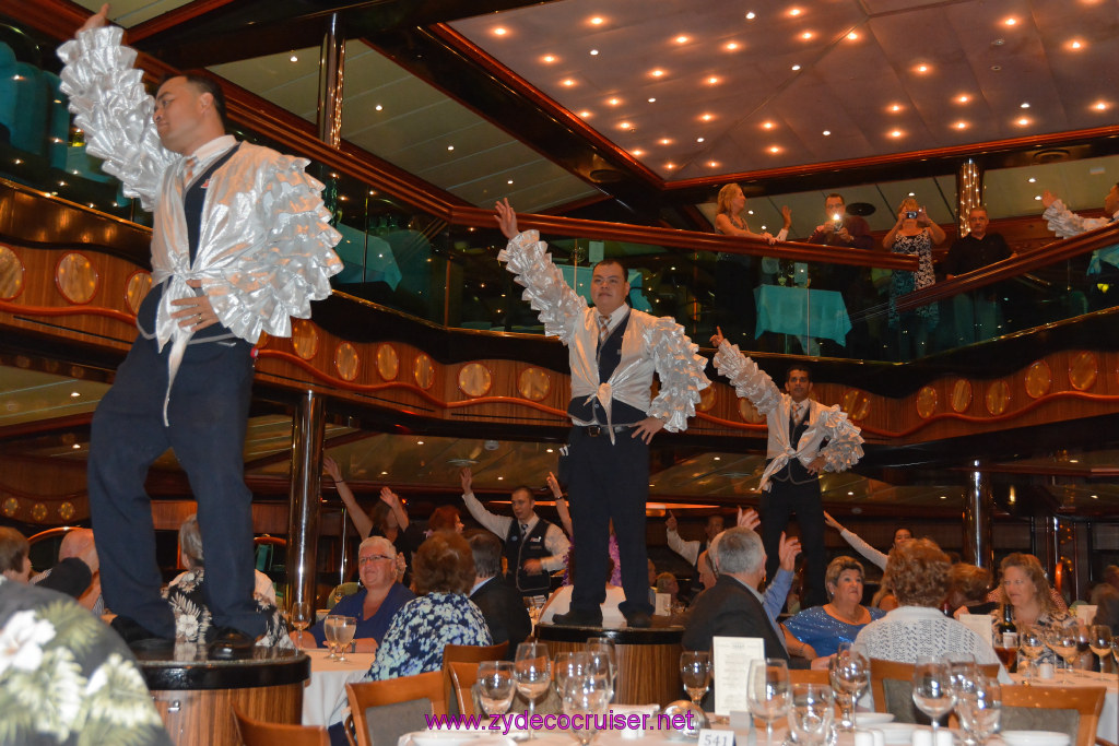 155: Carnival Triumph Journeys Cruise, Sea Day 3, MDR Dinner, Captain's Gala Dinner, 