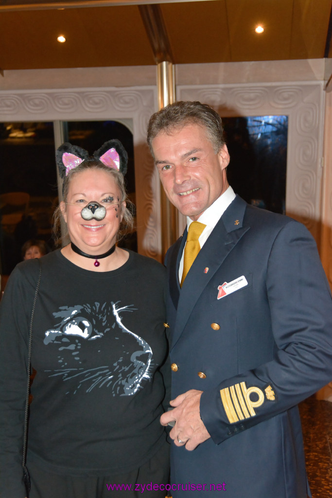 117: Carnival Triumph Journeys Cruise, Sea Day 4, Halloween and Elegant Night, A Pussycat and Captain Yummy, 