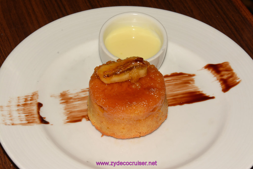 335: Carnival Triumph Journeys Cruise, St Maarten, MDR Dinner, Banana-White Chocolate Bread Pudding, 