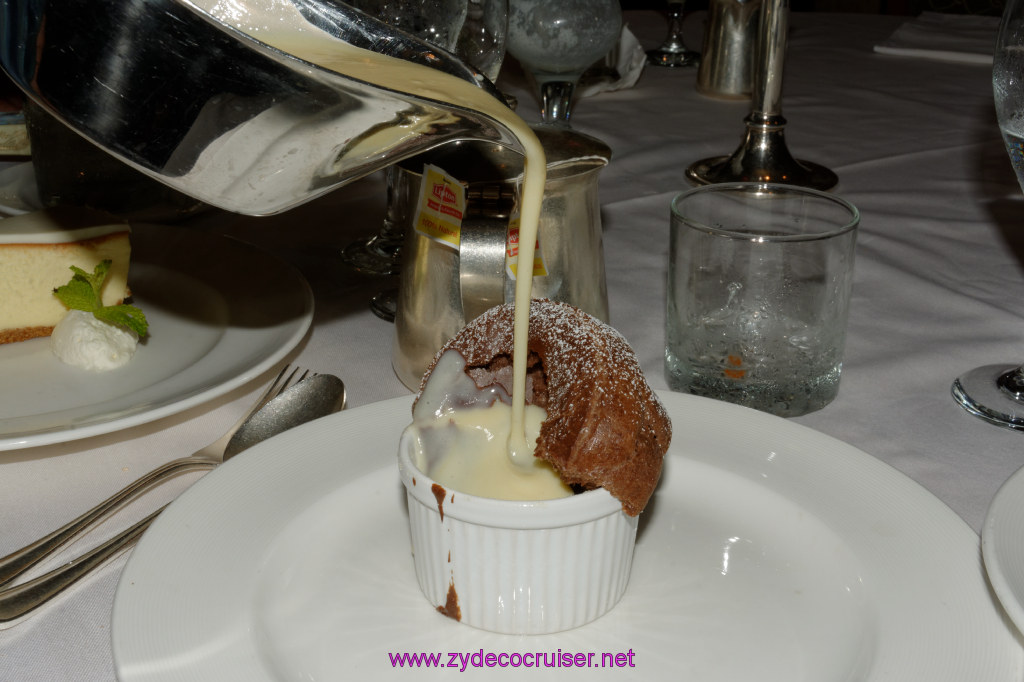 082: Emerald Princess Cruise, MDR Dinner, Milky Chocolate-Hazelnut Soufflé, 