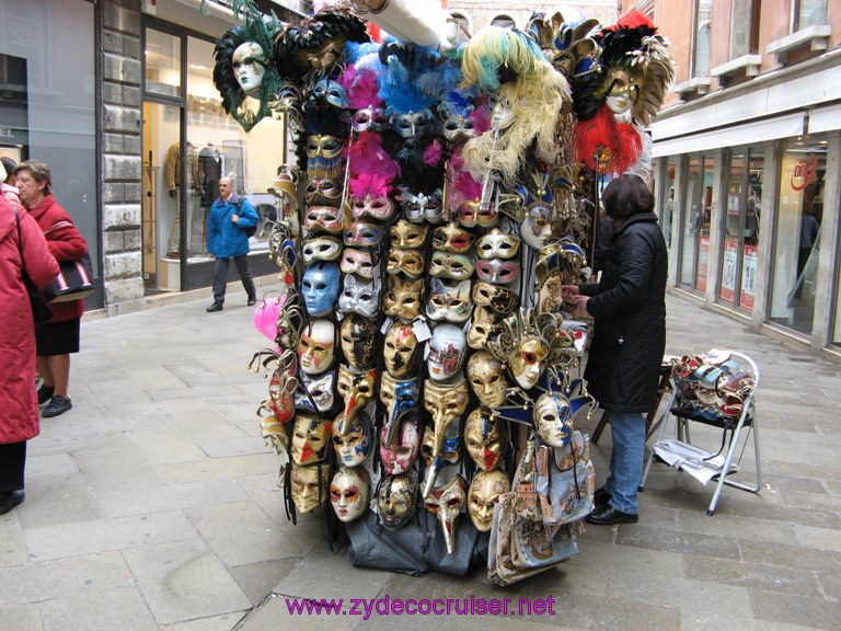 008: Carnival Masks, Street Vendor in Venice, Italy