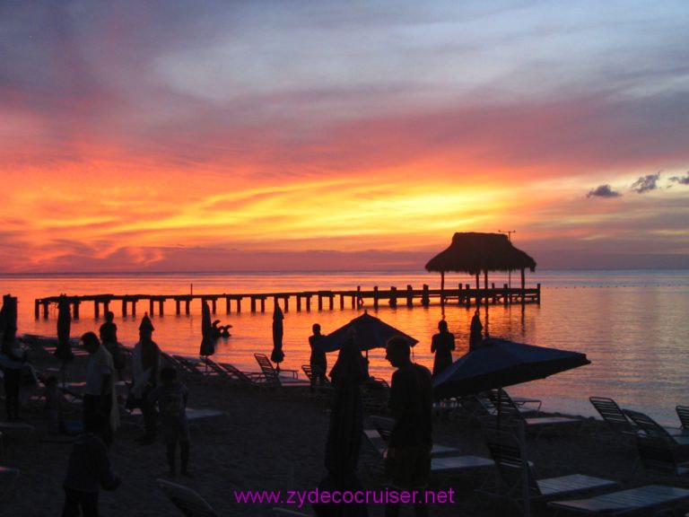 Sunset, Paradise Beach, Cozumel