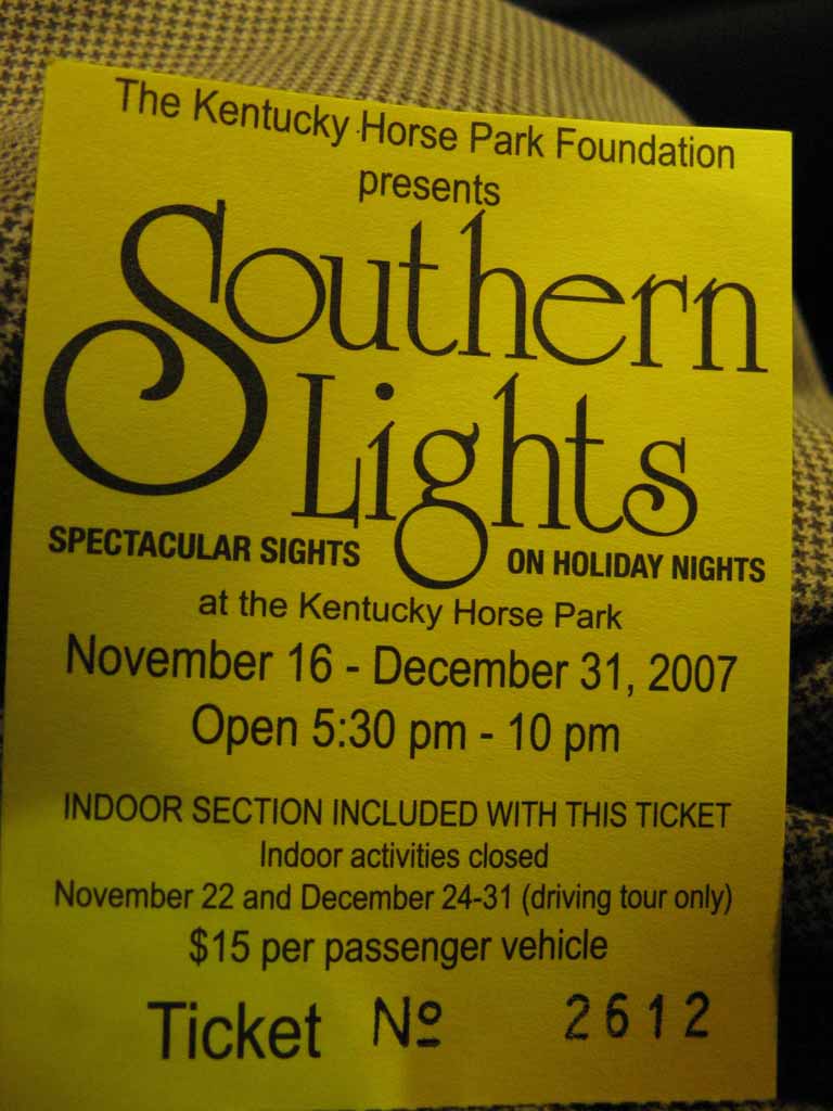092: Kentucky Horse Park, Southern Lights, 2007