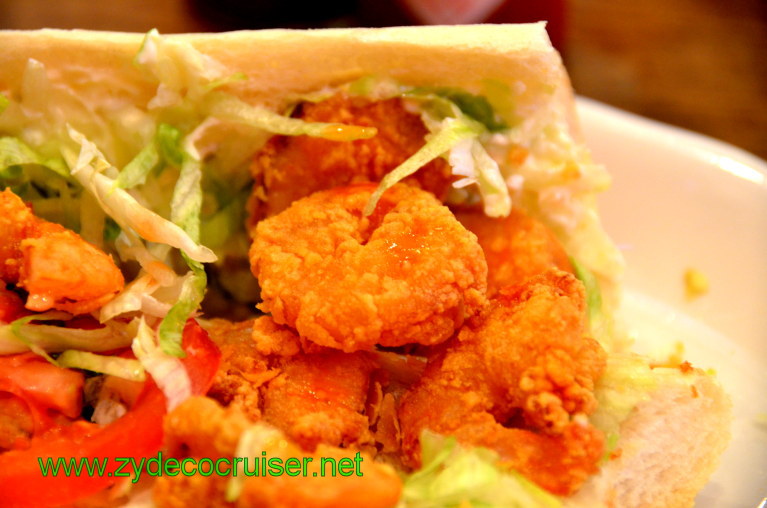 067: Baton Rouge Trip, March, 2011, New Orleans, Mandina's Restaurant, Half Shrimp Half Oyster Poboy