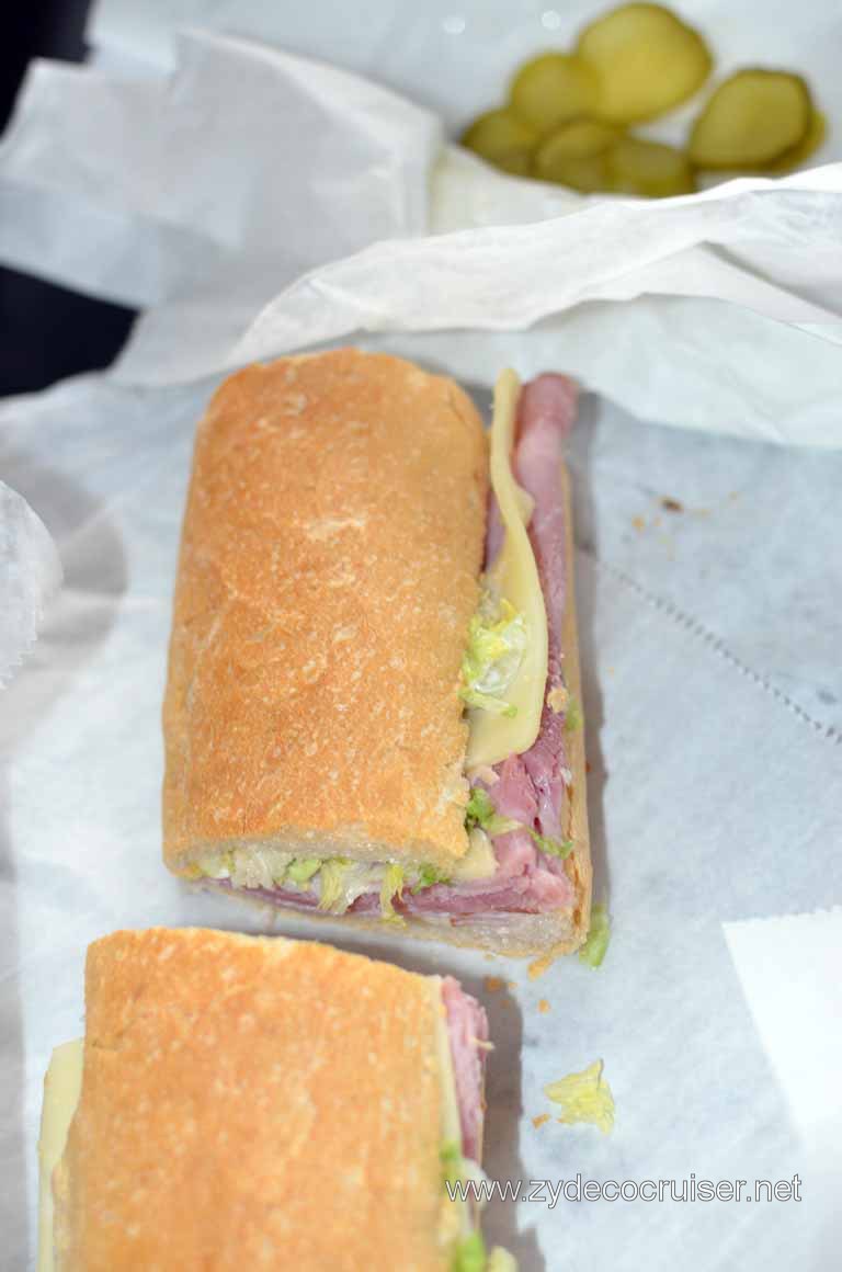 173: Baton Rouge, LA, November, 2010, Ham and Swiss Cheese Poboy picked up from Mandina's in New Orleans, http://www.mandinasrestaurant.com/
