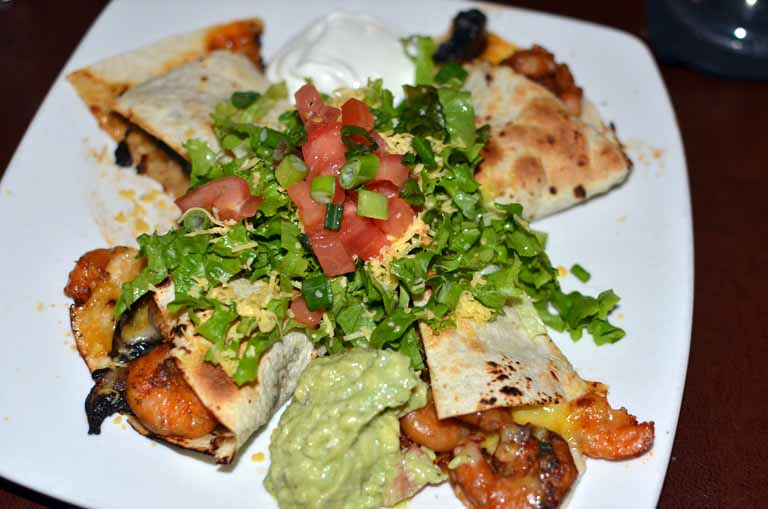 191: Baton Rouge, LA, November, 2010, Mestizo's, Shrimp and Portabella Quesadilla, http://mestizorestaurant.com/