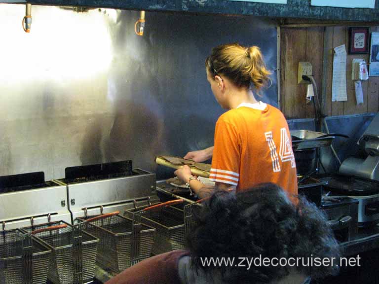 Domilise's - Making my roast beef poboy