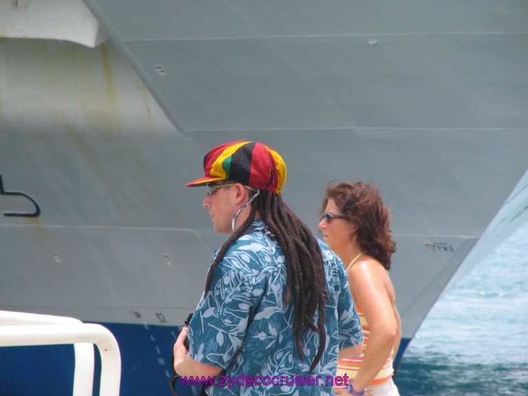 078: Carnival Liberty, Tortola, Back at the ship - one of these days I'm going to have to get one of those wigs...