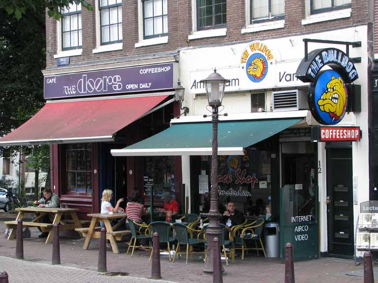 206: Carnival Splendor, Amsterdam, July, 2008, The doors and The Bulldog Coffeeshop, Amsterdam