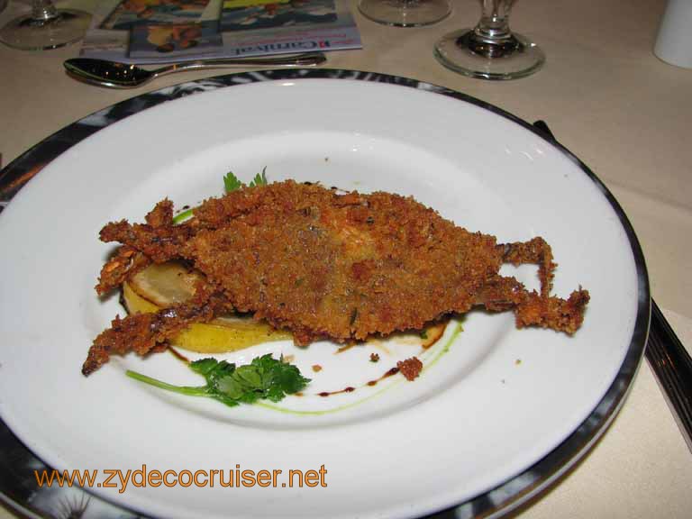 Maryland Soft Shell Crab with Wild Mushrooms, Carnival Splendor