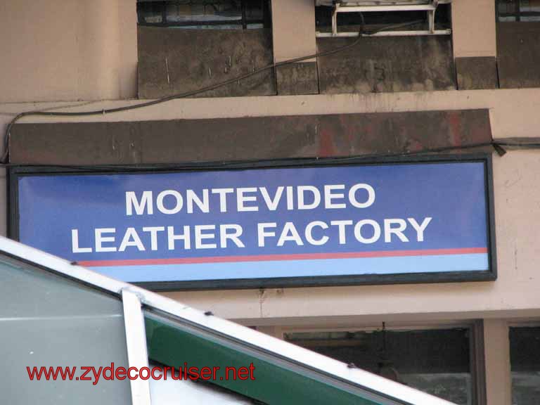 122: Carnival Splendor, Montevideo - Montevideo Leather Factory