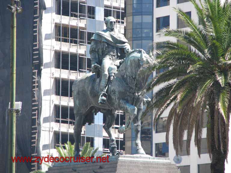 123: Carnival Splendor, Montevideo - Independence Square - Plaza Independencia -  Jose Artigas Statue - he is buried beneath