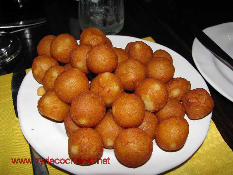 135: Carnival Splendor, Montevideo - Los Lenos Restaurant - Some sort of deep fried mashed potato balls - think they called them Noisette Potatoes - Yum!