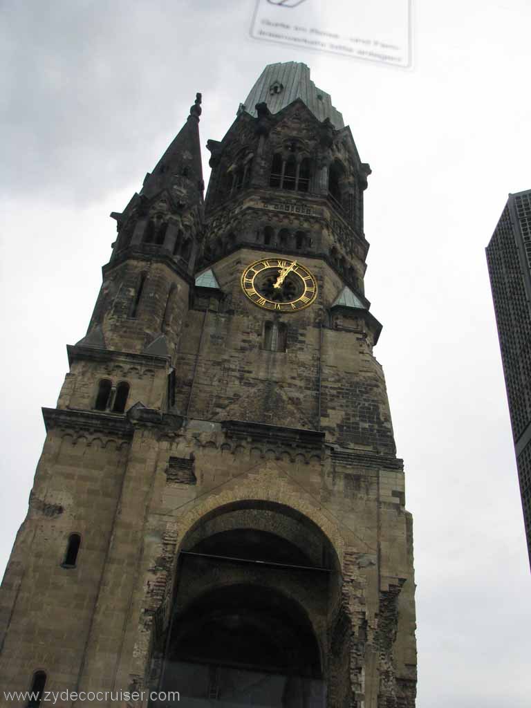 067: Carnival Splendor, Baltic Cruise, Berlin, WWII Berlin Cathedral Clock Tower