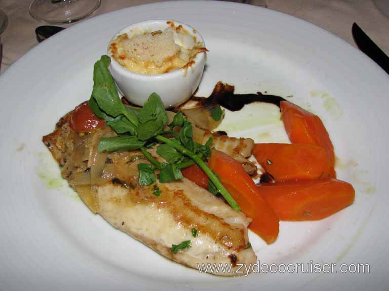 Pan Seared Filet of Tilapia, Carnival Fantasy