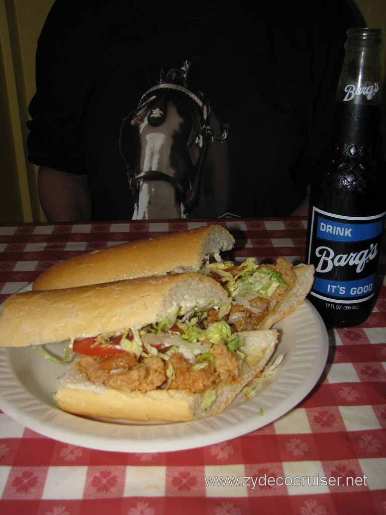 Johnny's Poboy - Shrimp Poboy and Barq's !