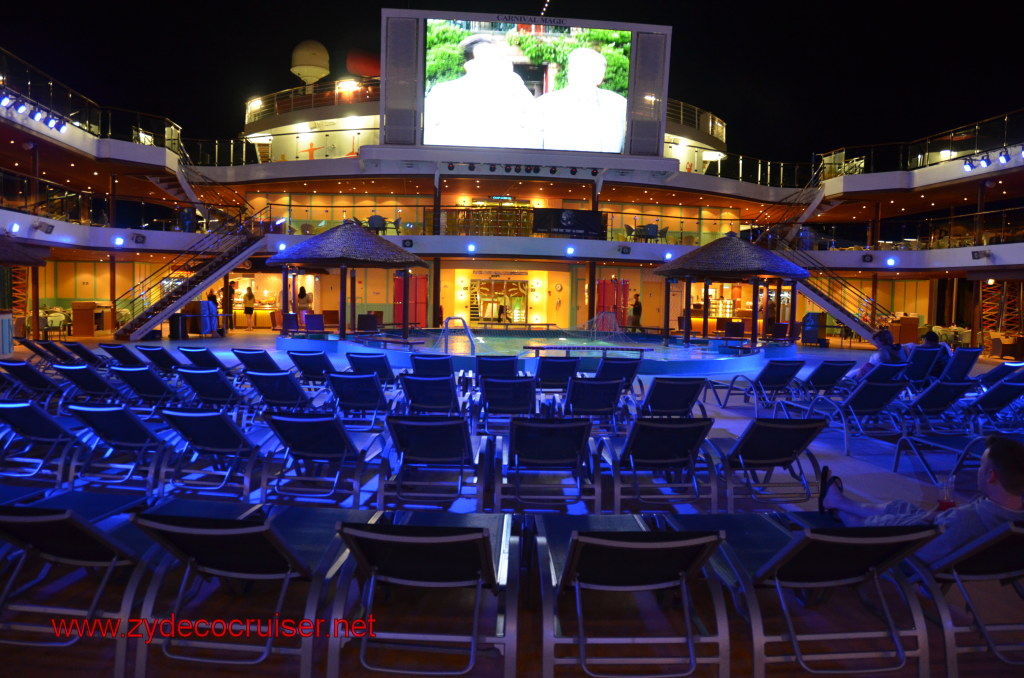 103: Carnival Magic, BC5, John Heald's Bloggers Cruise 5, Embarkation Day, Lido at night