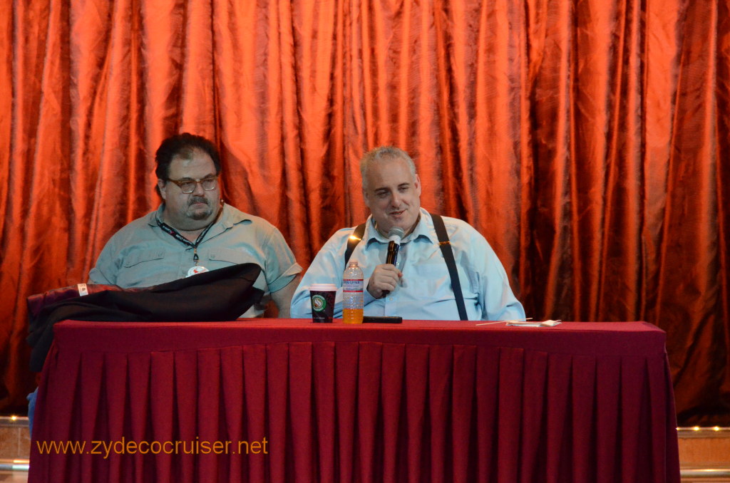 022: Carnival Magic, BC5, John Heald's Bloggers Cruise 5, Sea Day 1, Q&A Session with John and a Few Beards, Al and John