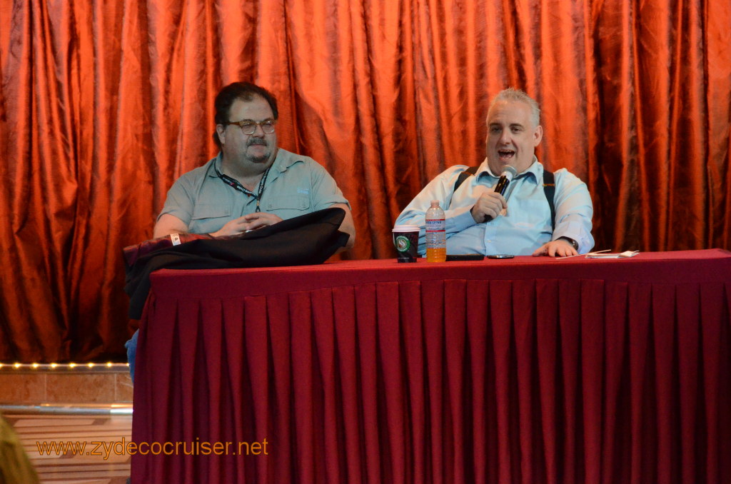 023: Carnival Magic, BC5, John Heald's Bloggers Cruise 5, Sea Day 1, Q&A Session with John and a Few Beards, Al and John