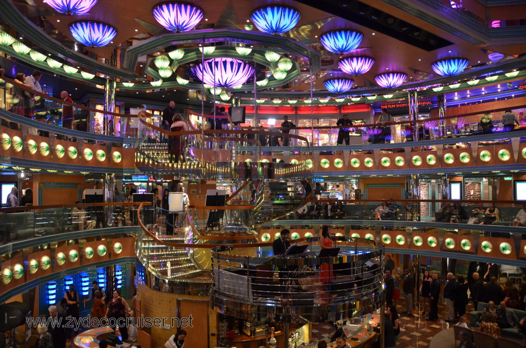 143: Carnival Magic, BC5, John Heald's Bloggers Cruise 5, Sea Day 1, Atrium