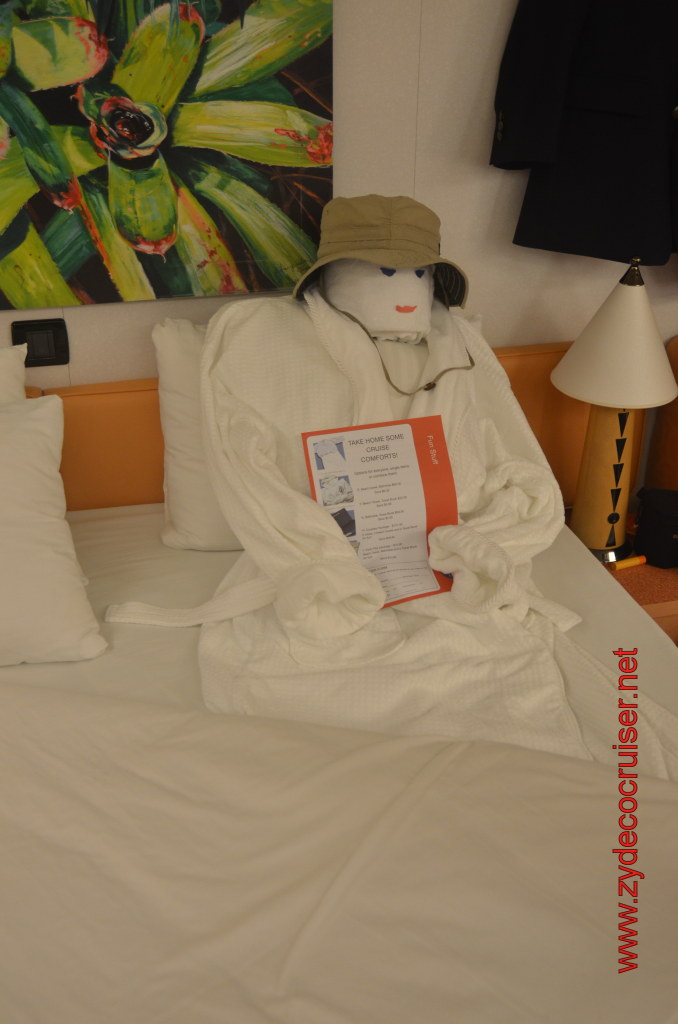 331: Carnival Magic, BC5, John Heald's Bloggers Cruise 5, Cozumel, Great Towel creation