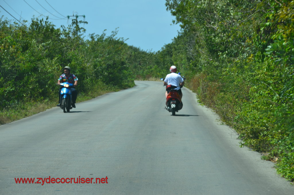 036: Carnival Magic, BC5, John Heald's Bloggers Cruise 5, Cozumel, Island Taxi Tour, Mopeds, 