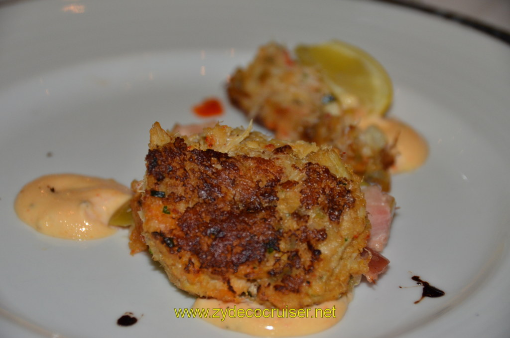 316: Carnival Magic, BC5, John Heald's Bloggers Cruise 5, Sea Day 3, MDR Dinner, New England Crab Cake, 