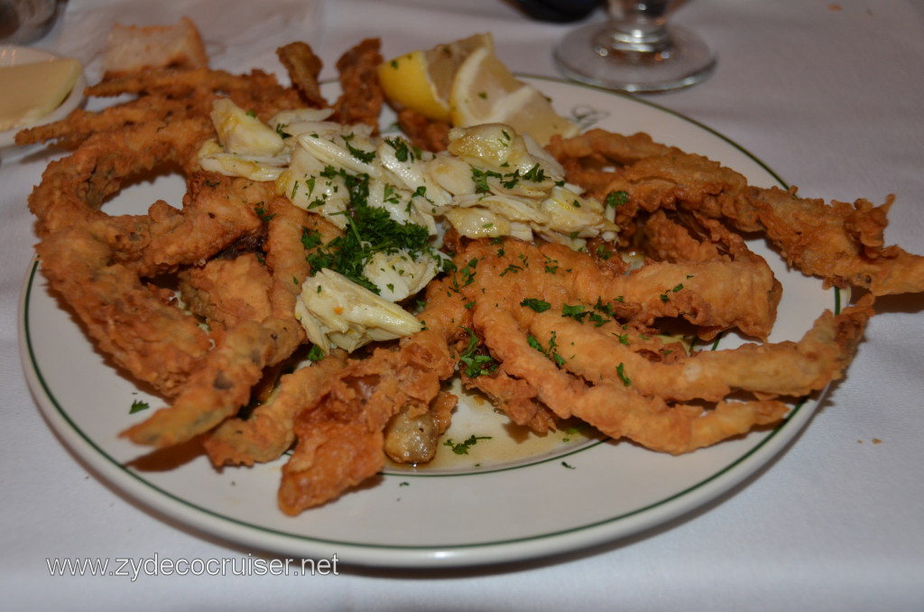 022 - Galatoire's, New Orleans, Fried soft shell crabs with crabmeat topping