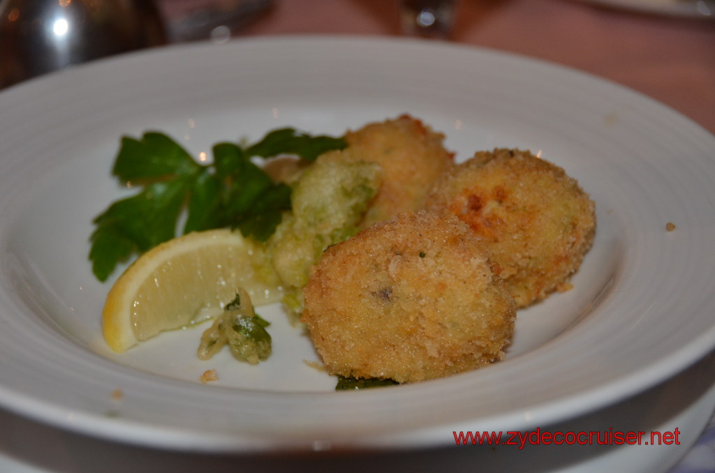 Carnival Conquest Shark and Langoustino Fired Cracker Roll