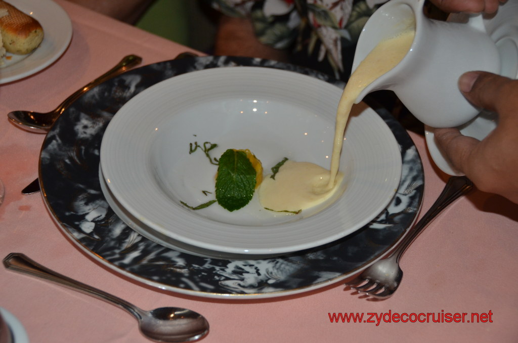 Carnival Conquest Chilled Peach Cream Soup