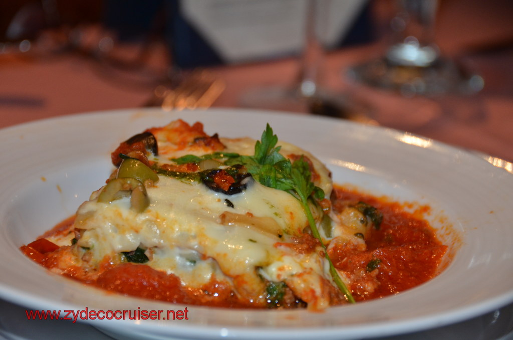 Carnival Conquest Lasagna Bolognese (starter)