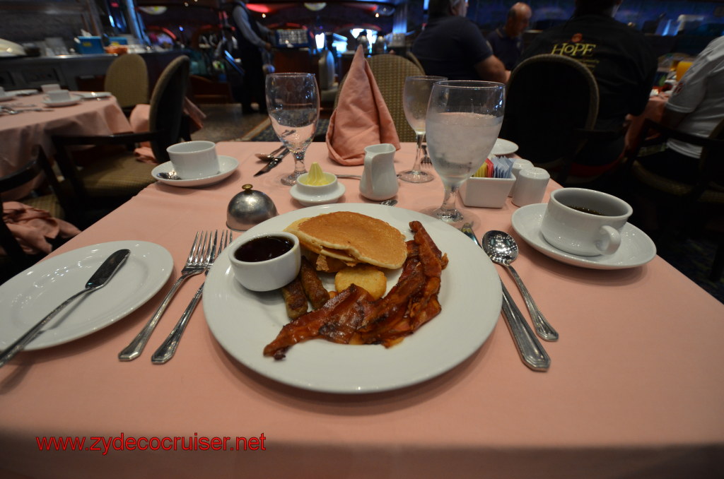 Pancakes (fluffy), Sausage, Bacon, Hash Brown Potatoes 