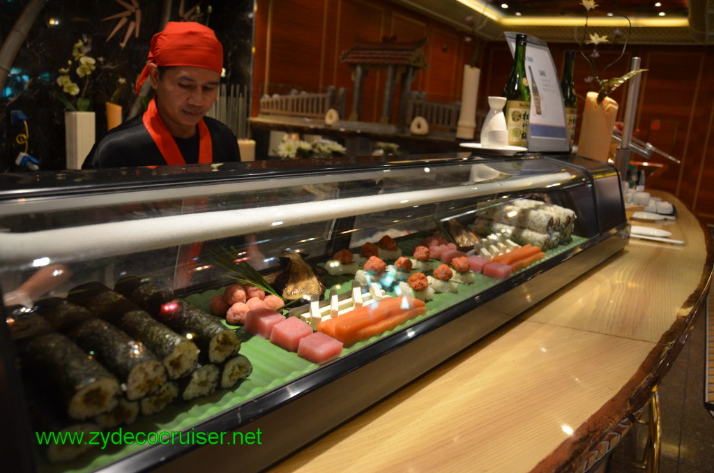 177: Carnival Conquest, Nov 19, 2011, Sea Day 3, Sushi bar, 