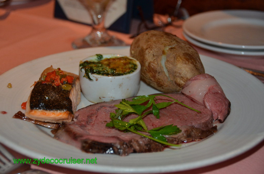 189: Carnival Conquest, Nov 19, 2011, Sea Day 3, Prime Rib with a side of Salmon