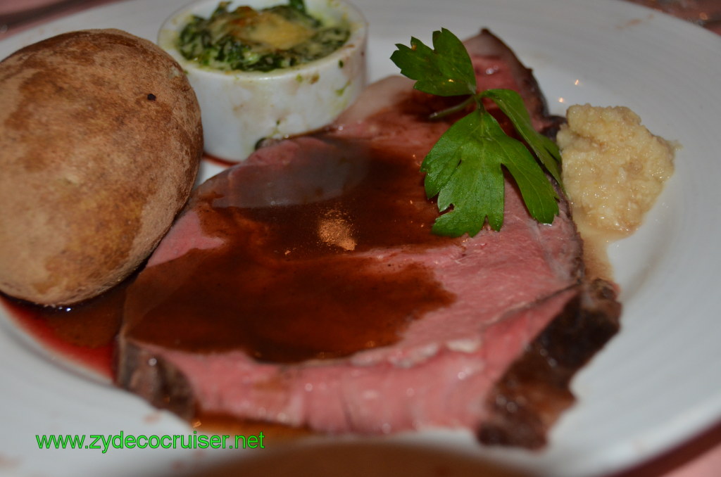 Carnival Conquest Tender Roasted Prime Rib of American Beef au jus