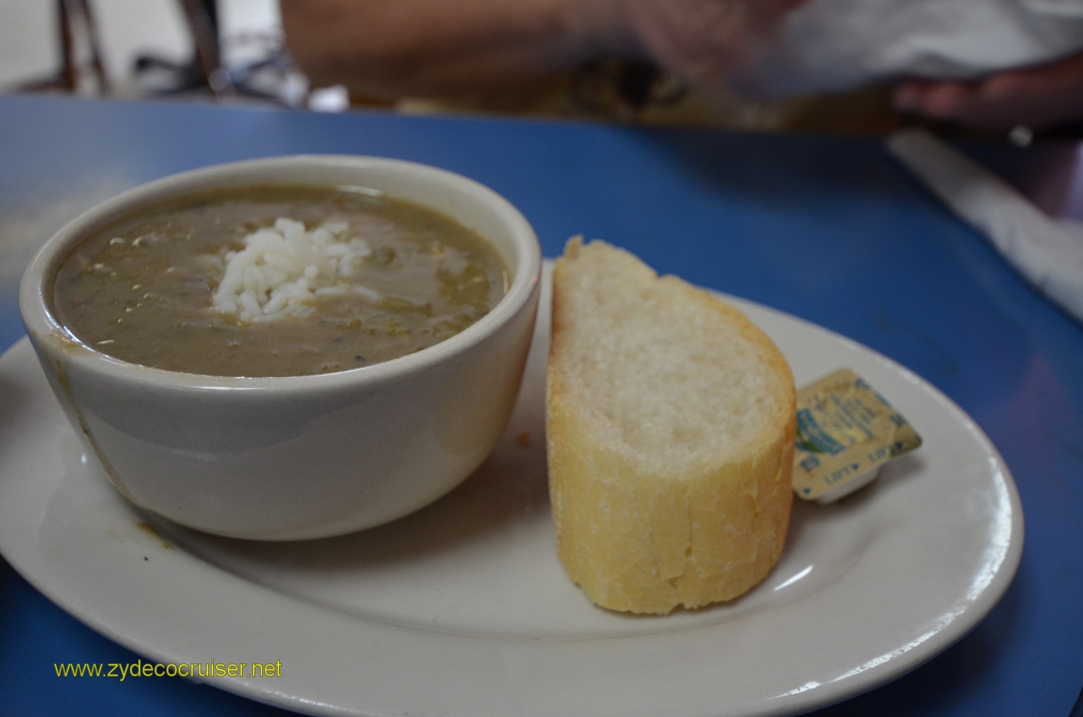 015: Carnival Conquest, Nov 20, 2011, Debarkation Day, Harbor Seafood, Kenner, LA, Seafood Gumbo