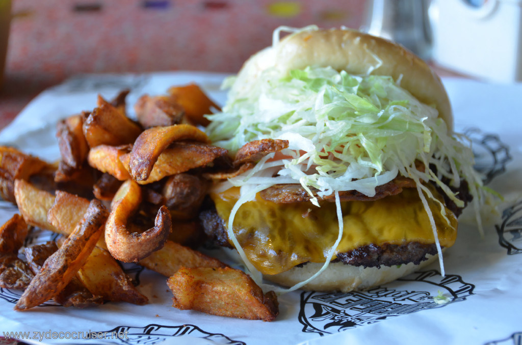 011: Carnival Conquest, Fun Ship 2.0, Guy's Burger Joint, Pig Patty and Hand Cut Fries, Delicious!