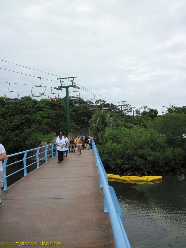 037: Carnival Conquest, Roatan, Looking back to from whence I came,