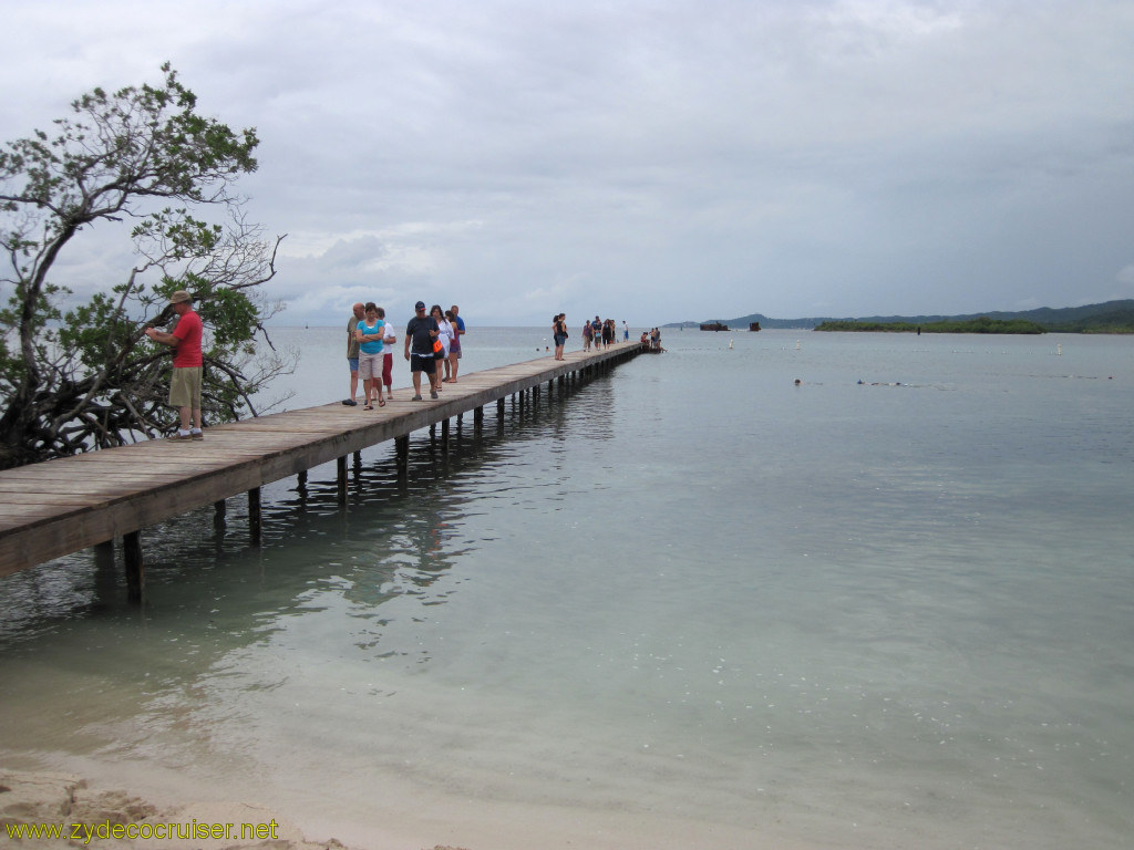 068: Carnival Conquest, Roatan, Mahogany Beach, the pier, 