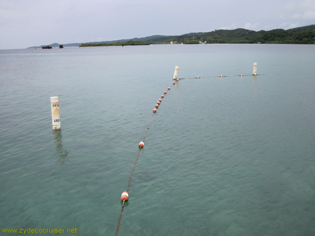 084: Carnival Conquest, Roatan, Mahogany Beach, Swimming area, 