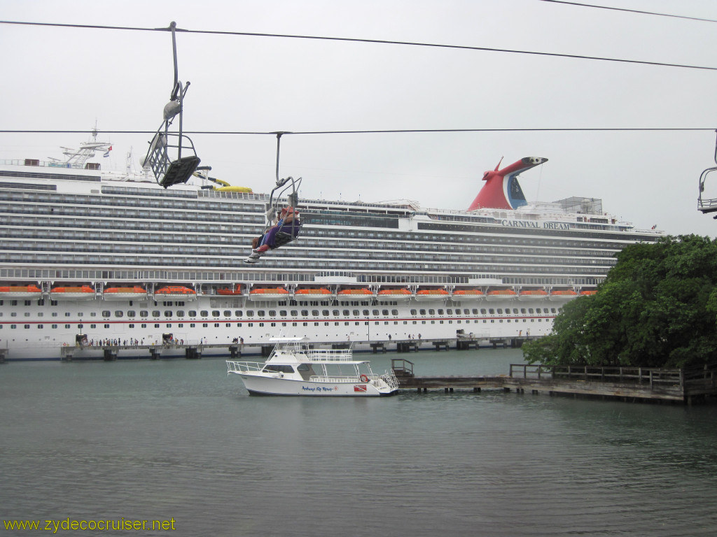 148: Carnival Conquest, Roatan, Mahogany Bay, Magical Flying Beach Chairs, 