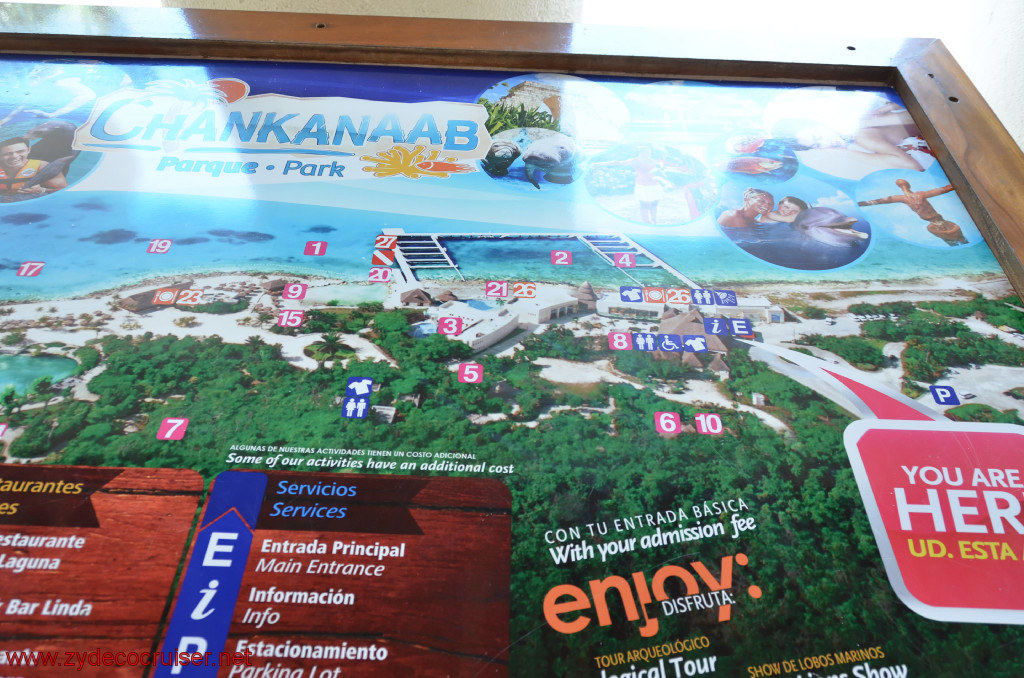 029: Carnival Conquest, Cozumel, Chankanaab, Map, 