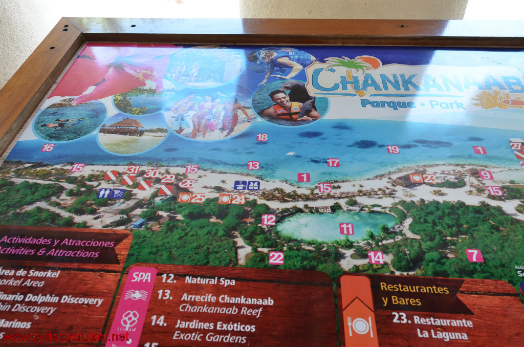 031: Carnival Conquest, Cozumel, Chankanaab, Map, 