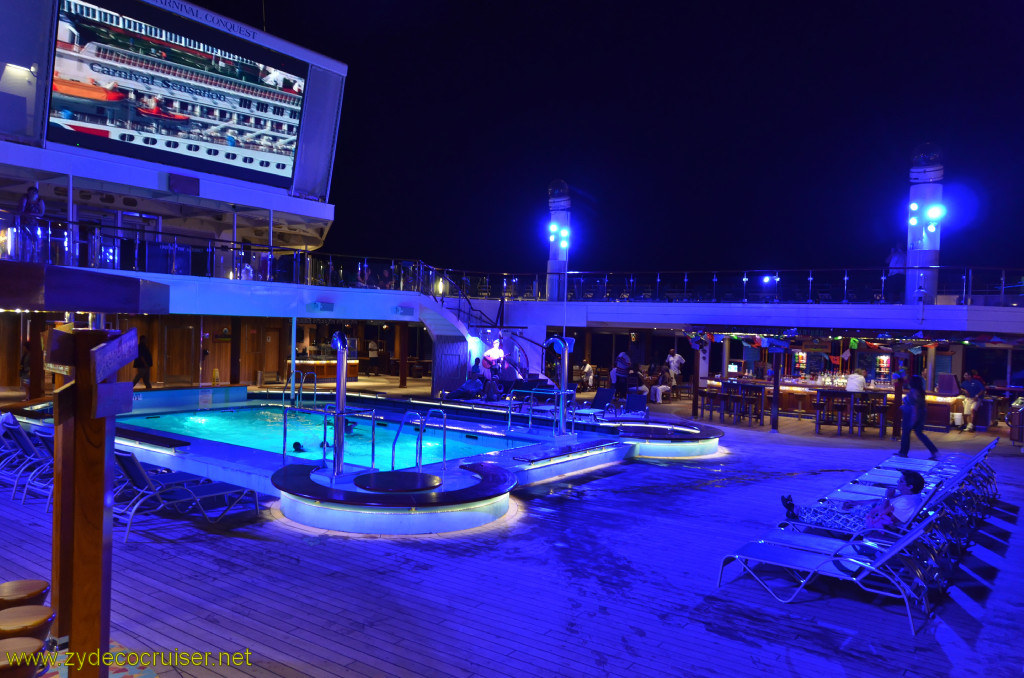 508: Carnival Conquest, Cozumel, Lido at Night, Seaside Theatre, 