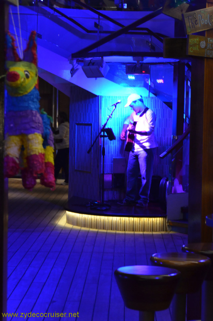 510: Carnival Conquest, Cozumel, Lido Entertainment, Blue Iguana Tequila Bar, 