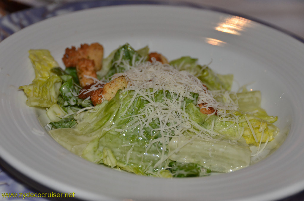 516: Carnival Conquest, Cozumel, MDR Dinner, Caesar Salad, 