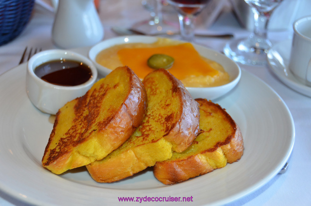 Carnival Punchliner Comedy Brunch - Plain French Toast and Cheese Grits